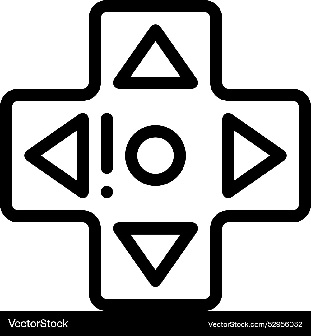 Direction icon thin linear style design isolated Direction icon thin linear style design isolated vector image