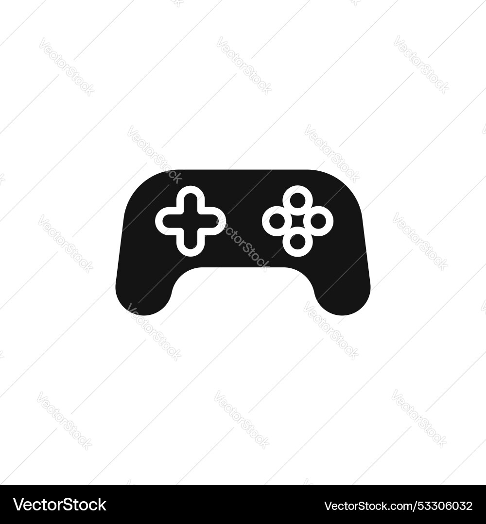 Gamepad icon set video game controller symbol Vector Image