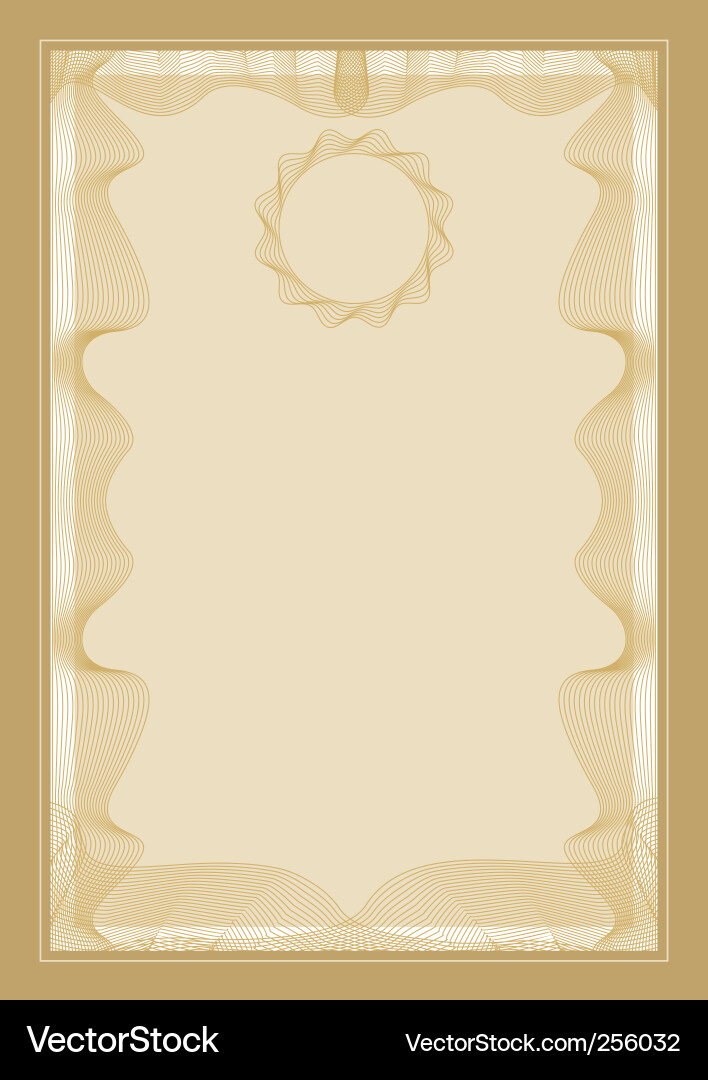 Intricate Wave Frame Vector Image