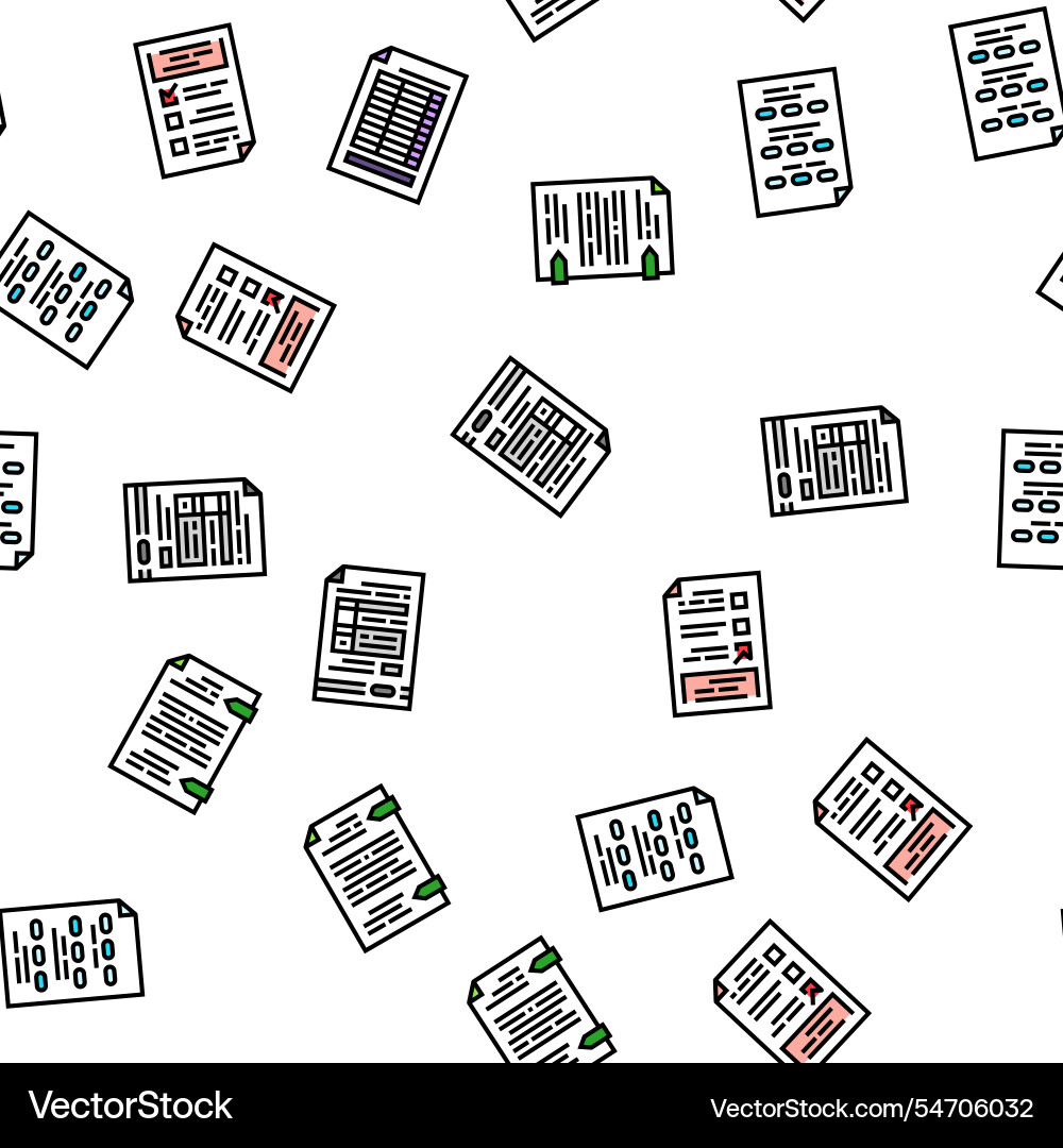 List check document tick seamless pattern List check document tick seamless pattern vector image