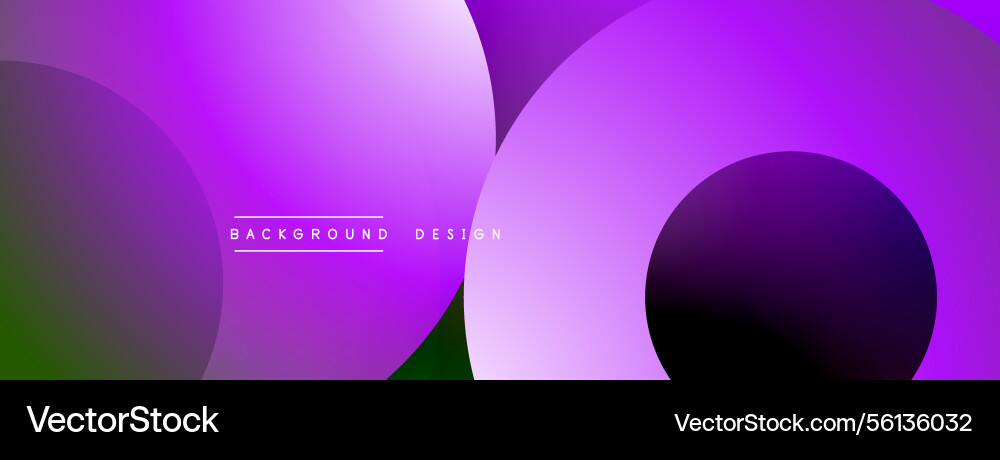 Purple gradient circles overlap creating abstract Purple gradient circles overlap creating abstract vector image