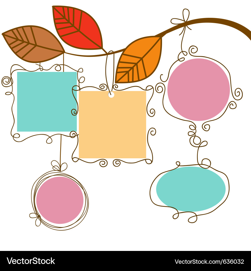 Rustic Branch Frames Vector Image