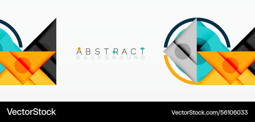 Abstract geometric composition with intersecting Vector Image