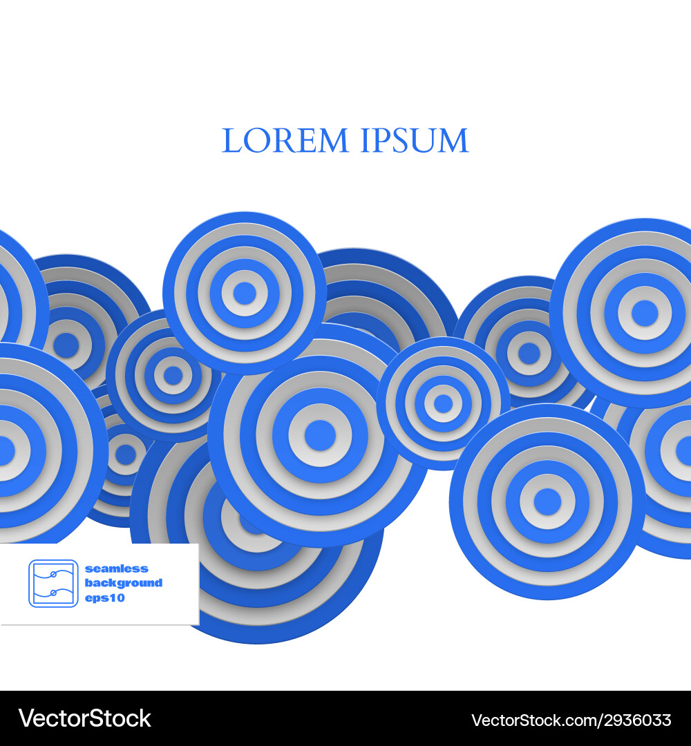 Abstract seamless circles pattern vector image