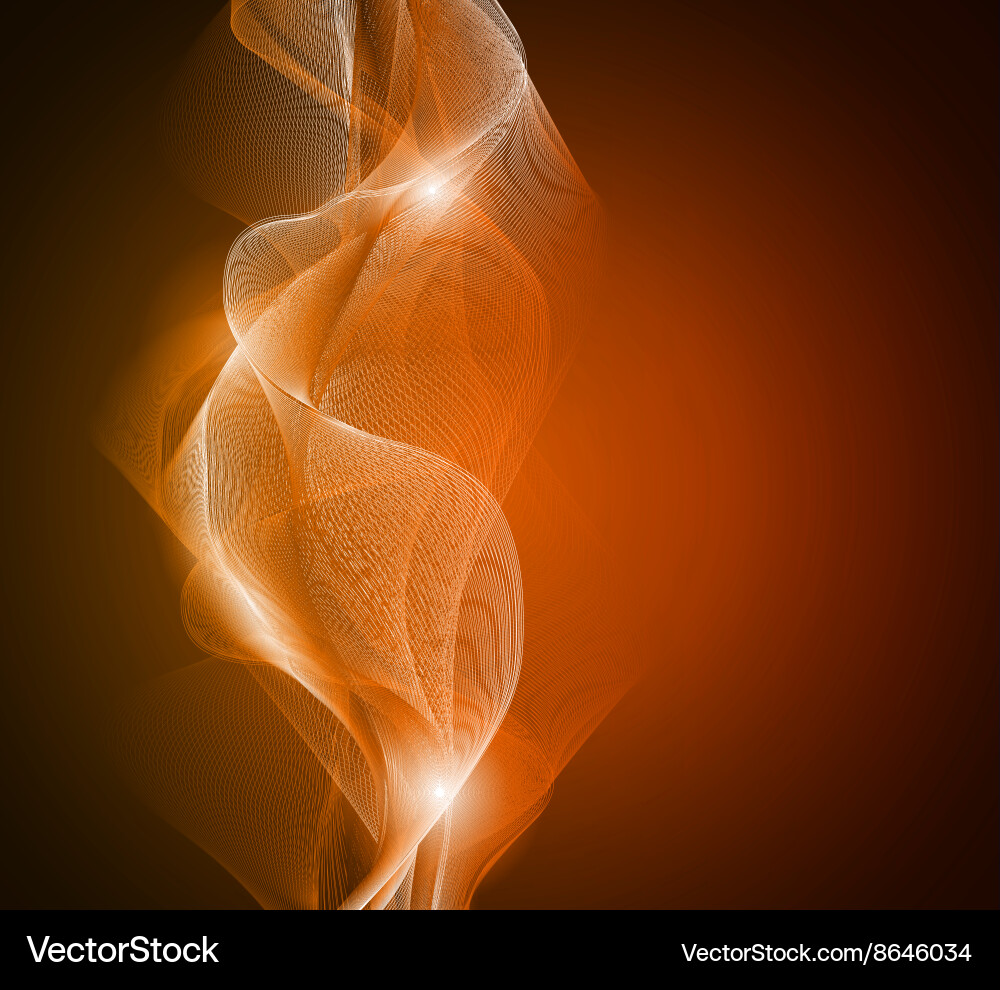 Abstract glowing light waves with random pattern vector image