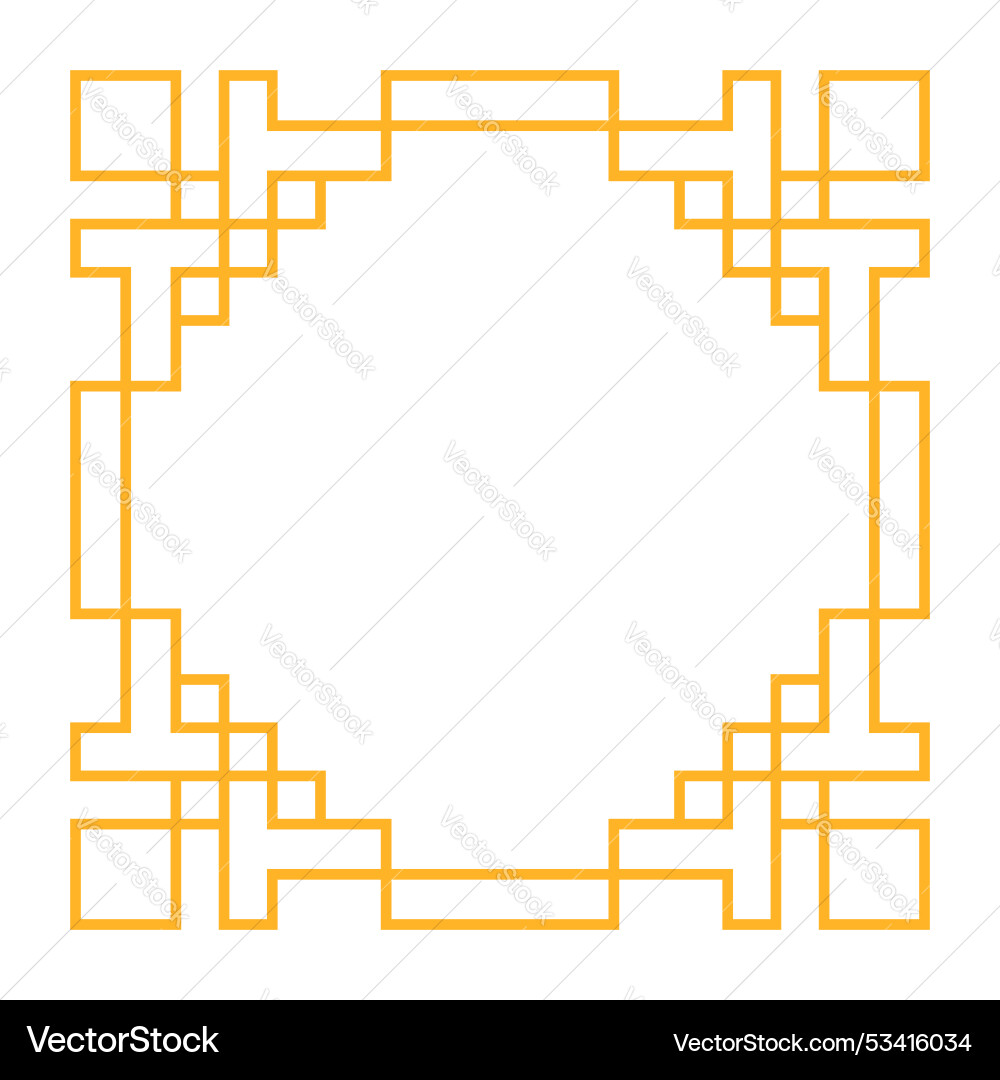 Chinese frame design element collection Vector Image
