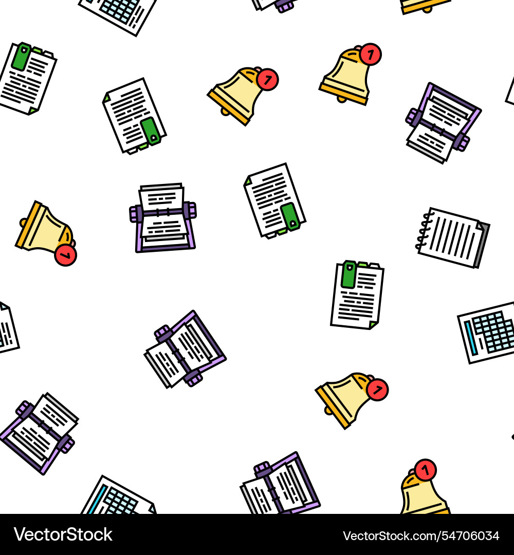 List check document tick seamless pattern List check document tick seamless pattern vector image