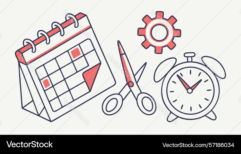 Project management workflow efficiency icons Vector Image
