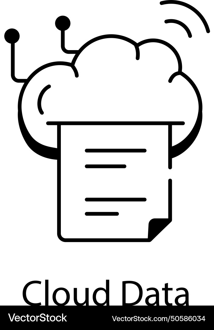 Web and network services linear icon Vector Image