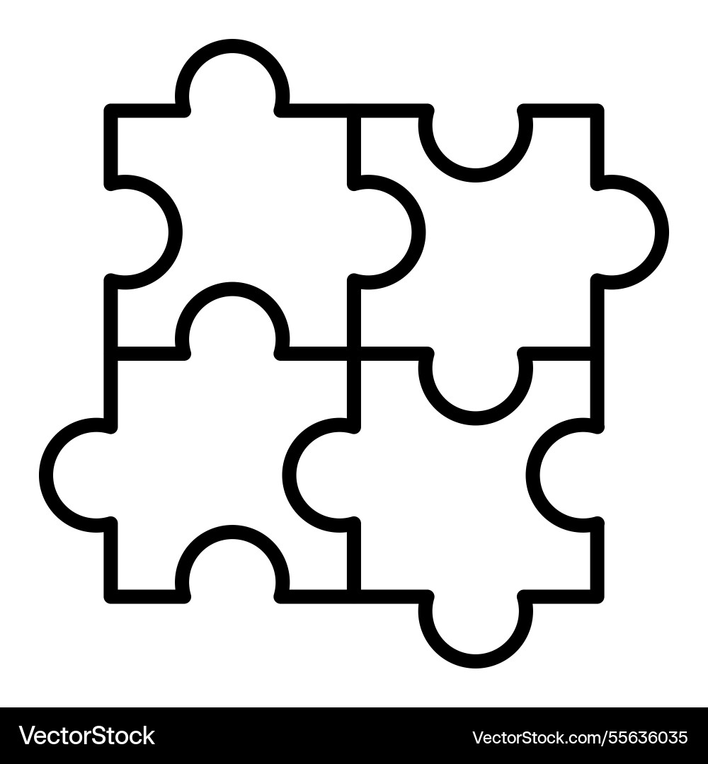 Problem solving line icon vector image