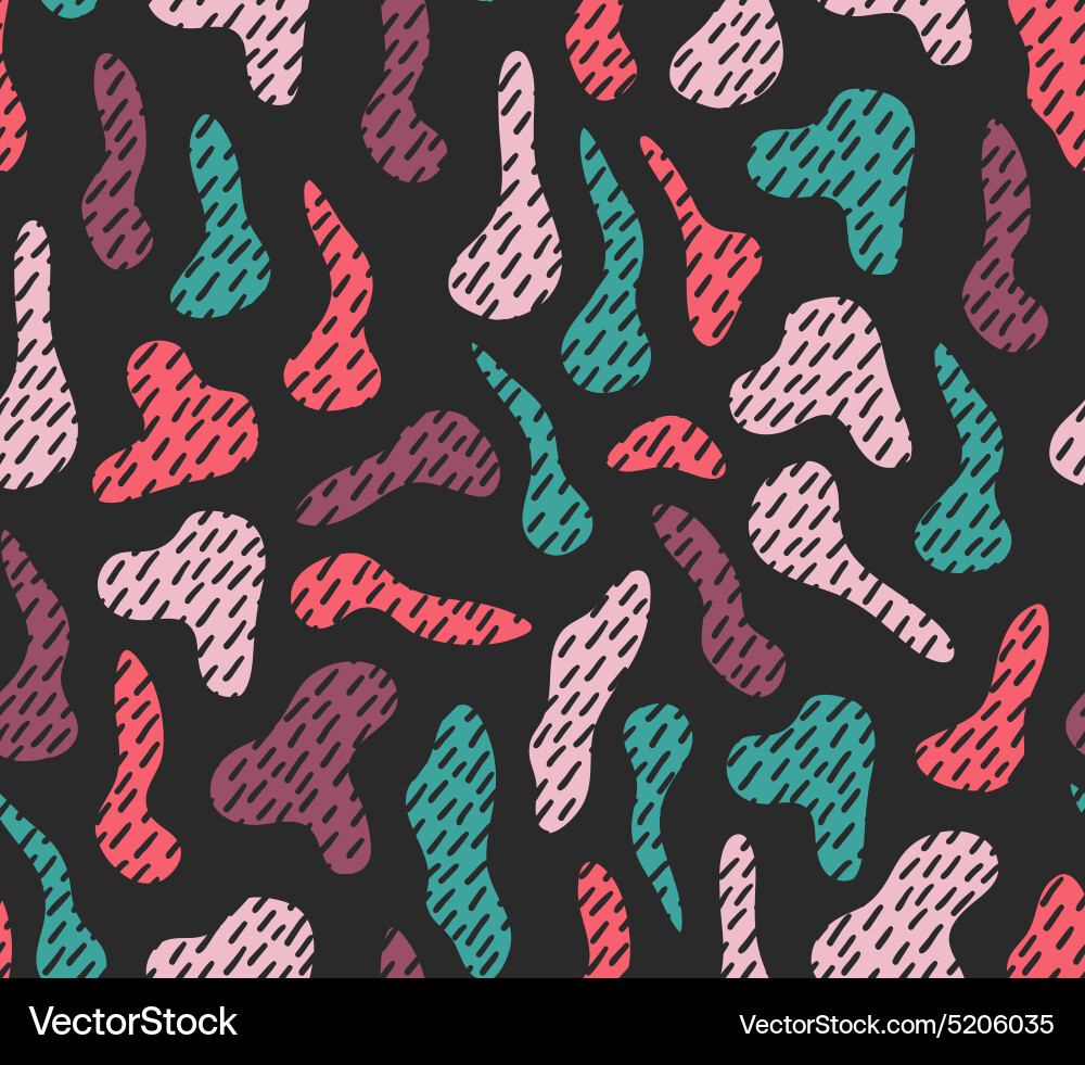 Seamless pattern tiling for abstract design vector image