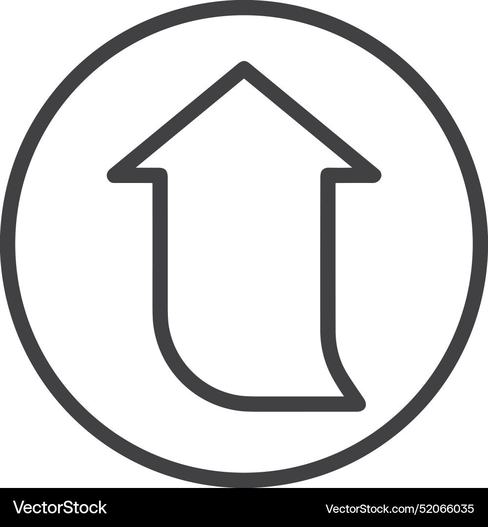 Upload outline icon symbol image Vector Image