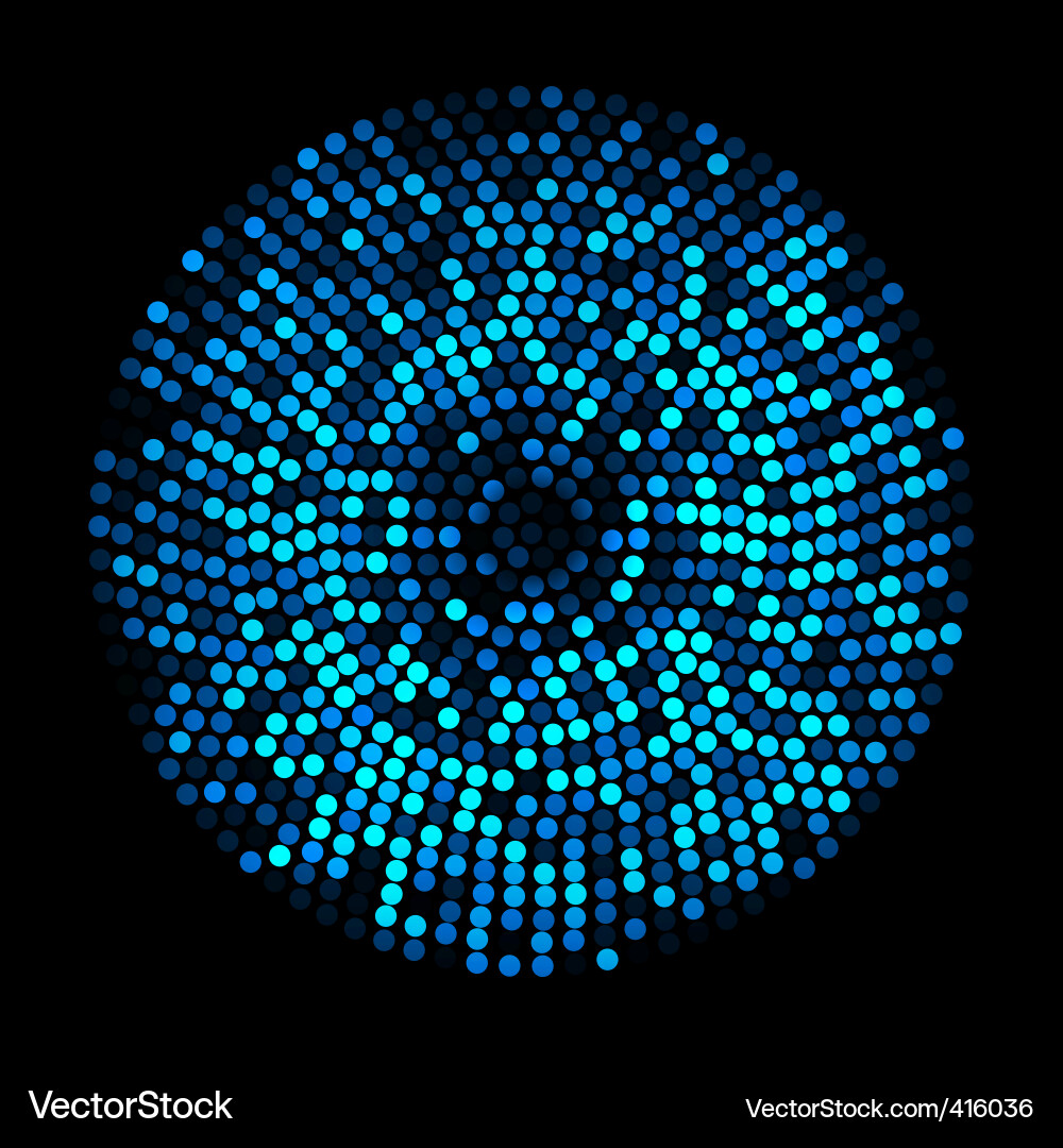Abstract Blue Particle Background vector image
