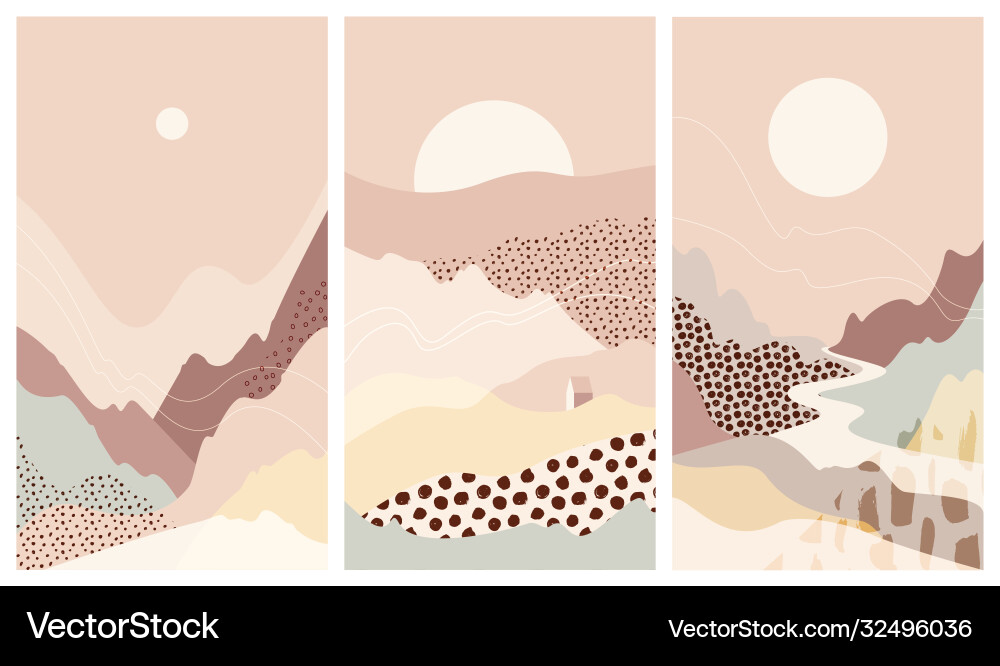 Abstract Mountain Backgrounds Vector Image