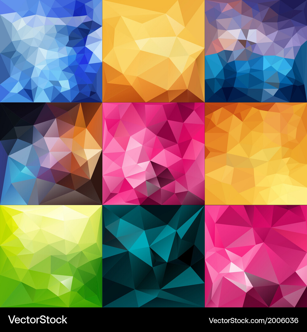 Fractal Geometric Patterns Vector Image
