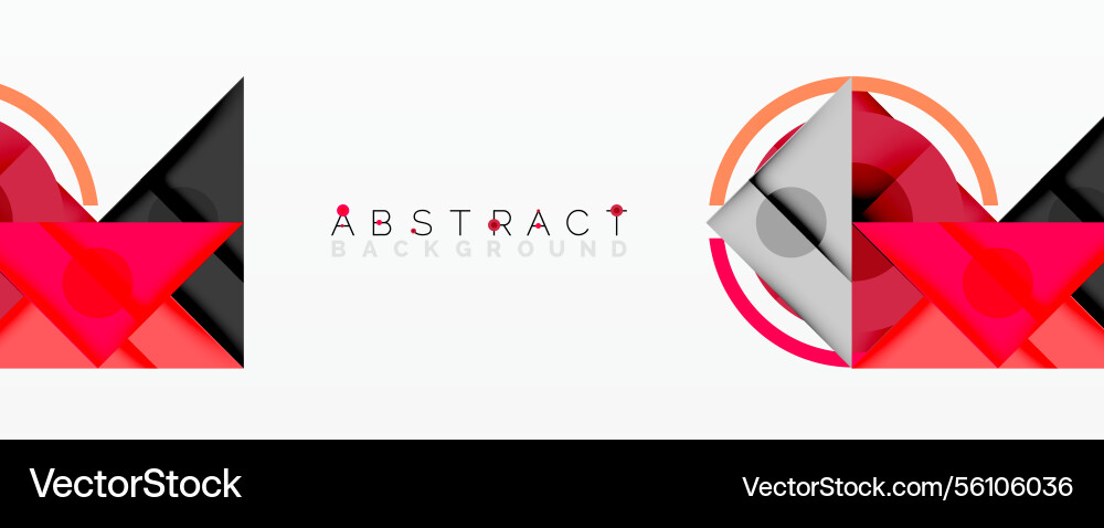 Geometric abstract design with layered triangles Vector Image