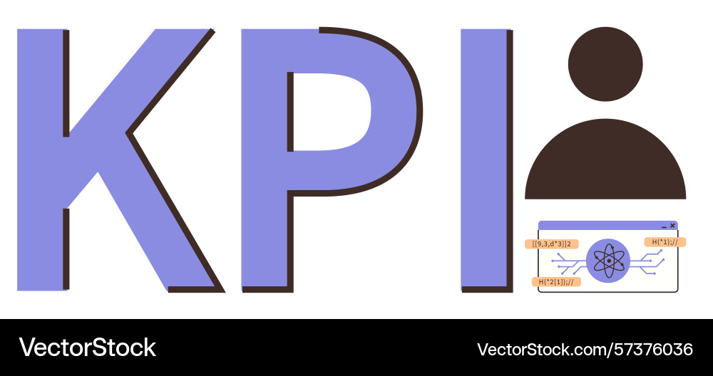 Kpi analysis with user-centric dashboard Kpi analysis with user-centric dashboard Vector Image