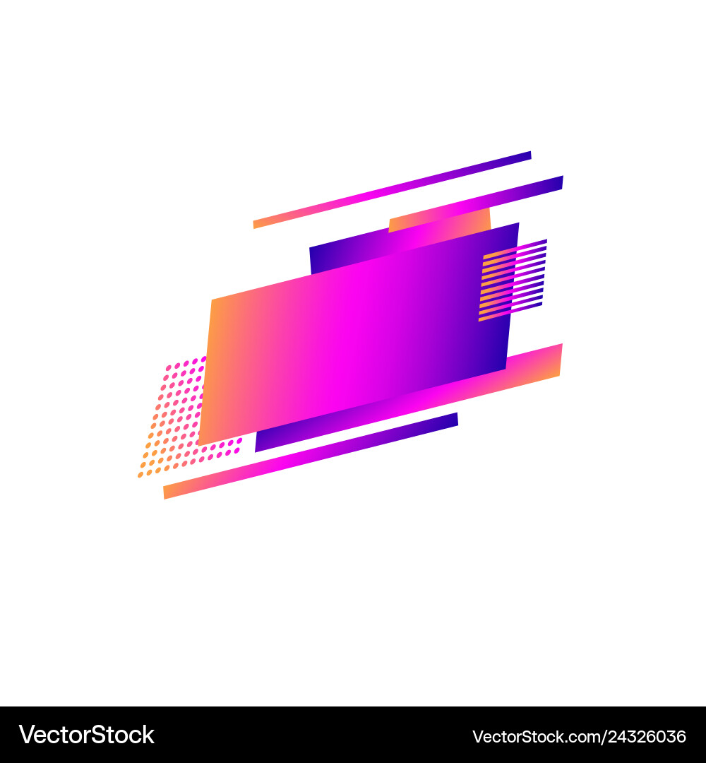 Logo design abstract geometric shapes background Vector Image