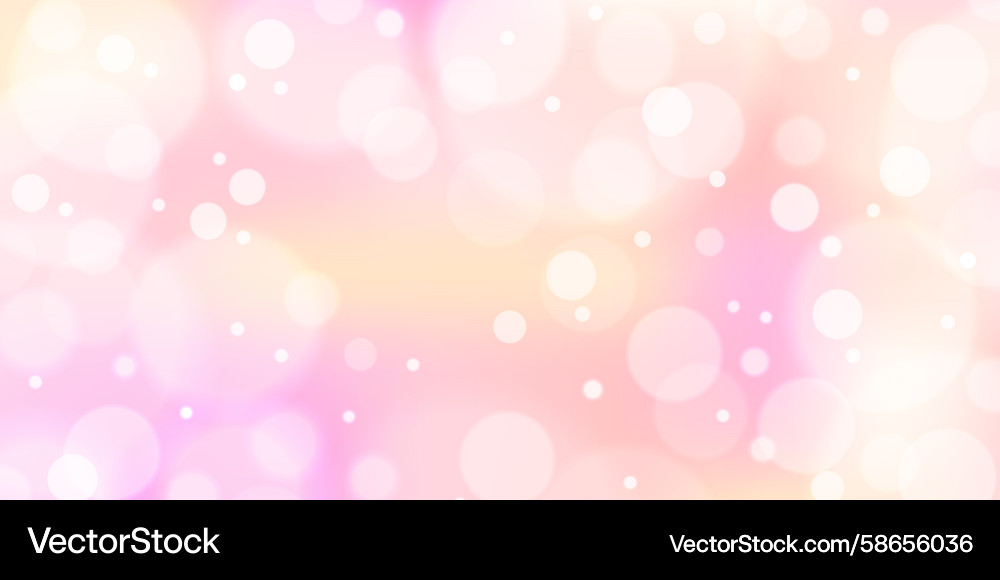 Soft bokeh background in peach and pink gradient Vector Image