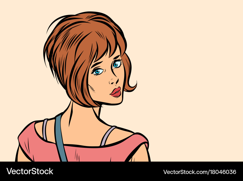 Woman Looking Back Over Shoulder