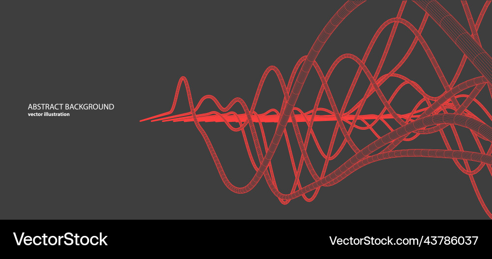 Abstract background with a wireframe dynamic Abstract background with a wireframe dynamic vector image