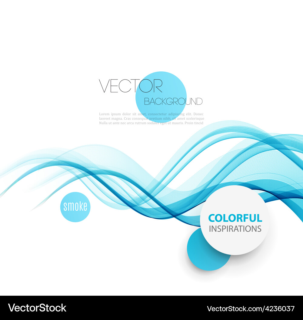 Abstract curved lines background template vector image