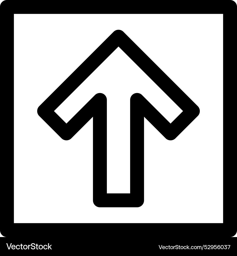 Direction icon thin linear style design isolated Direction icon thin linear style design isolated vector image