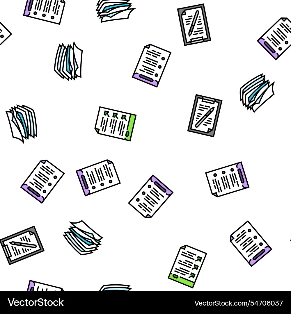 List check document tick seamless pattern List check document tick seamless pattern vector image