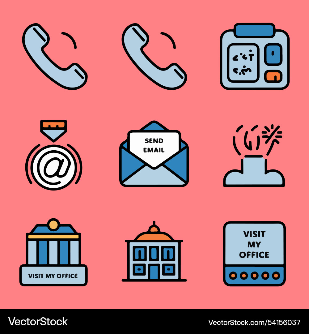 Web icon set website for computer Web icon set website for computer Vector Image