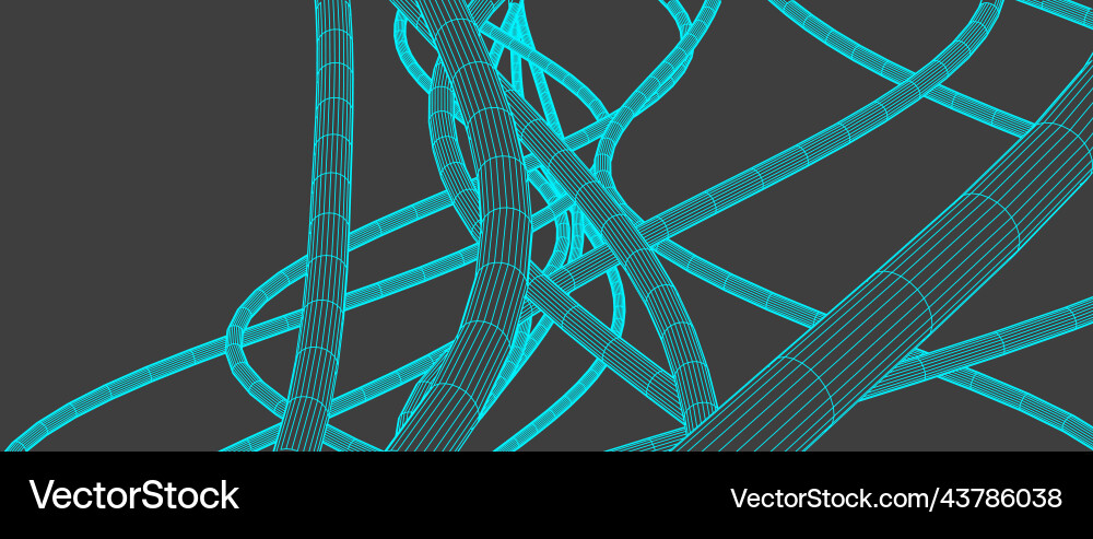 Abstract background with a wireframe dynamic Abstract background with a wireframe dynamic vector image