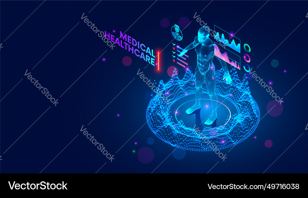 Ai doctor medical health care of future Ai doctor medical health care of future vector image