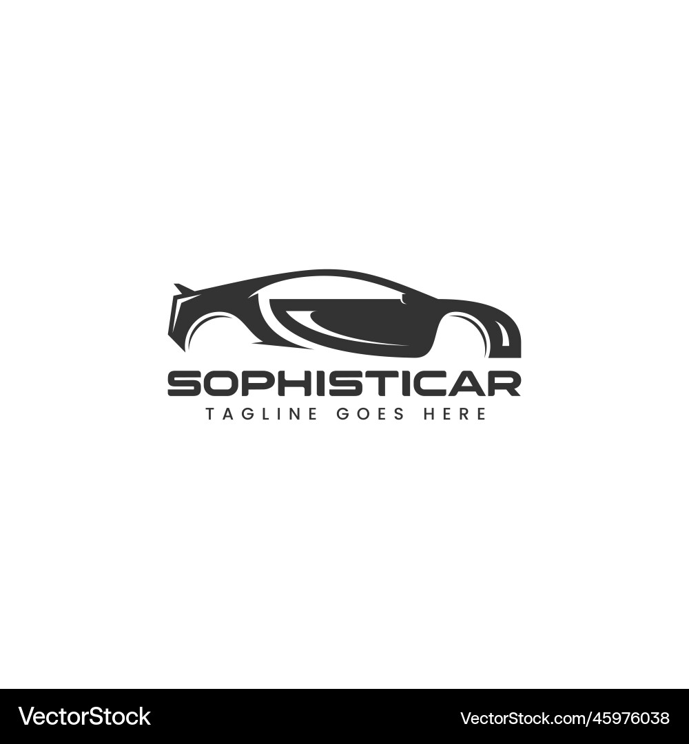 Car Silhouette Logo Vector Image