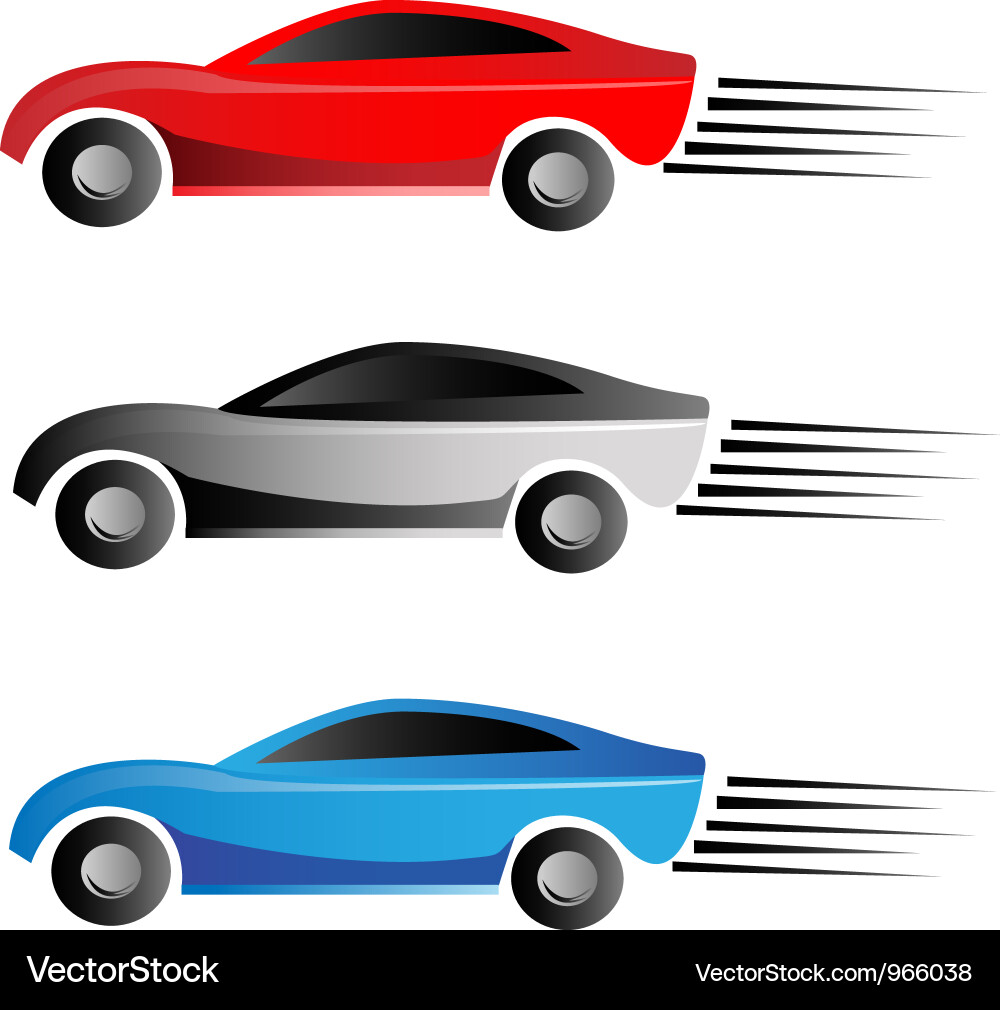 Racing Cars - Speed and Motion Vector Image
