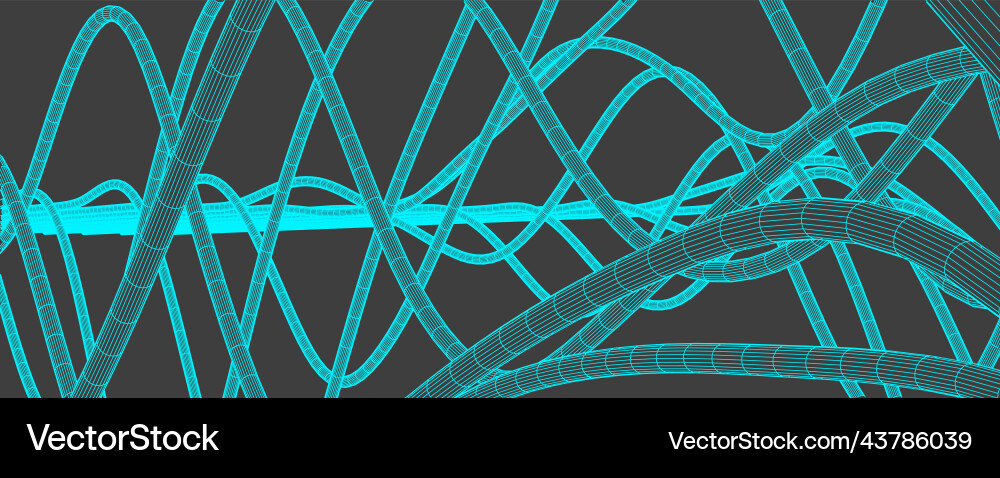Abstract background with a wireframe dynamic Abstract background with a wireframe dynamic vector image