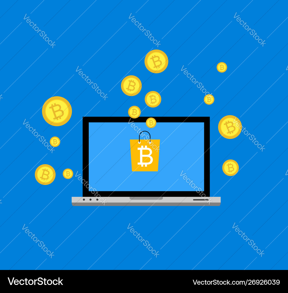 Blockchain scheme mining crypto currency server Blockchain scheme mining crypto currency server vector image