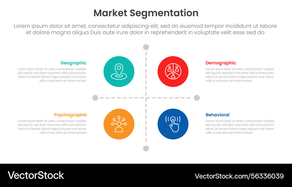 Market segmentation framework analysis Market segmentation framework analysis Vector Image