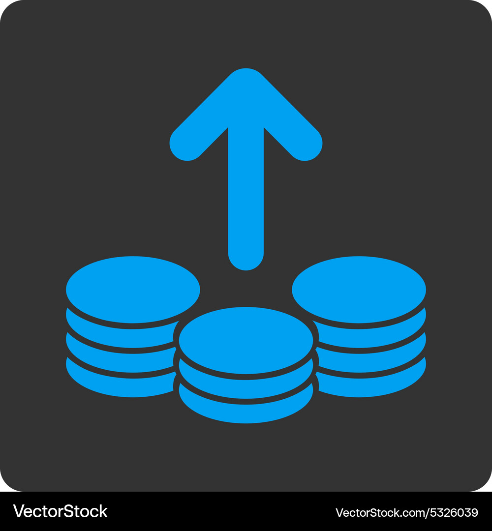 Payout icon from commerce buttons overcolor set Vector Image