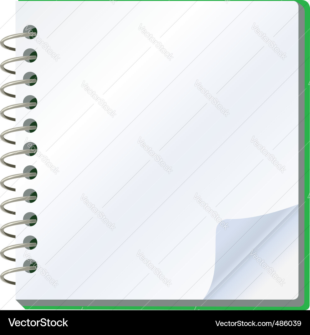 Spiral Notebook vector image