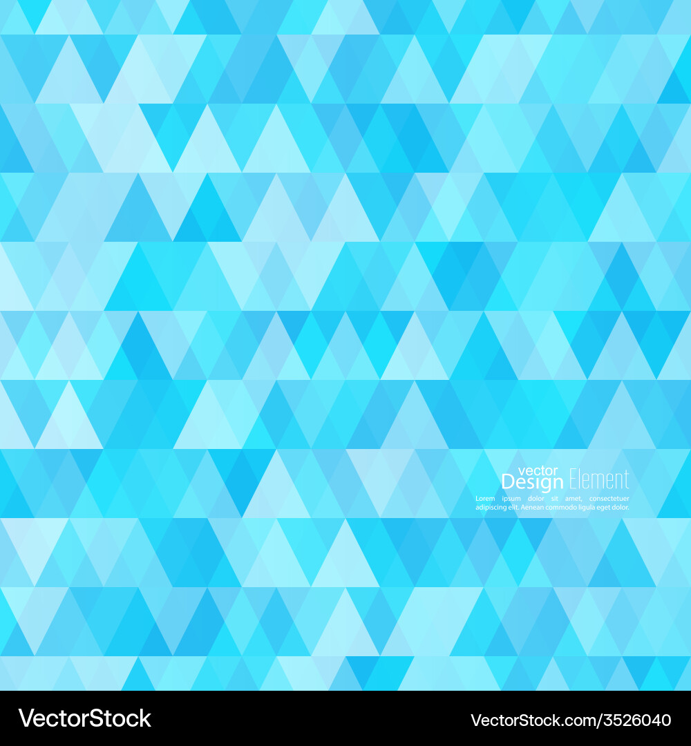Abstract background of triangles different vector image