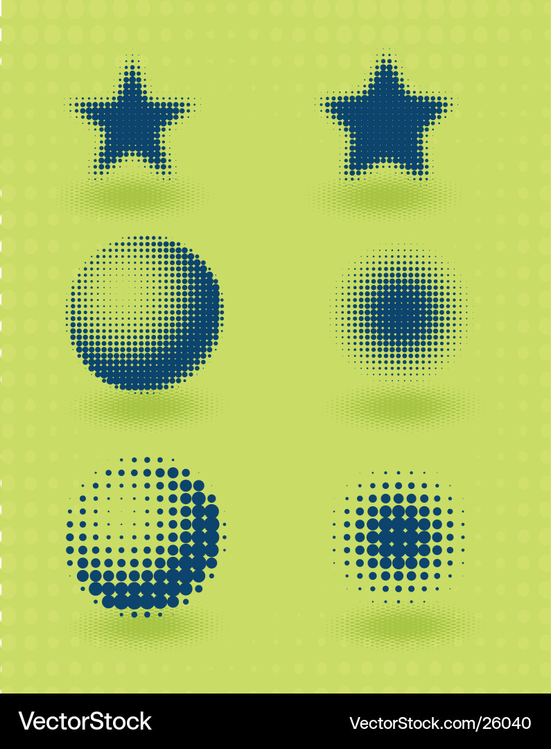 Halftone Dot Pattern Vector Image