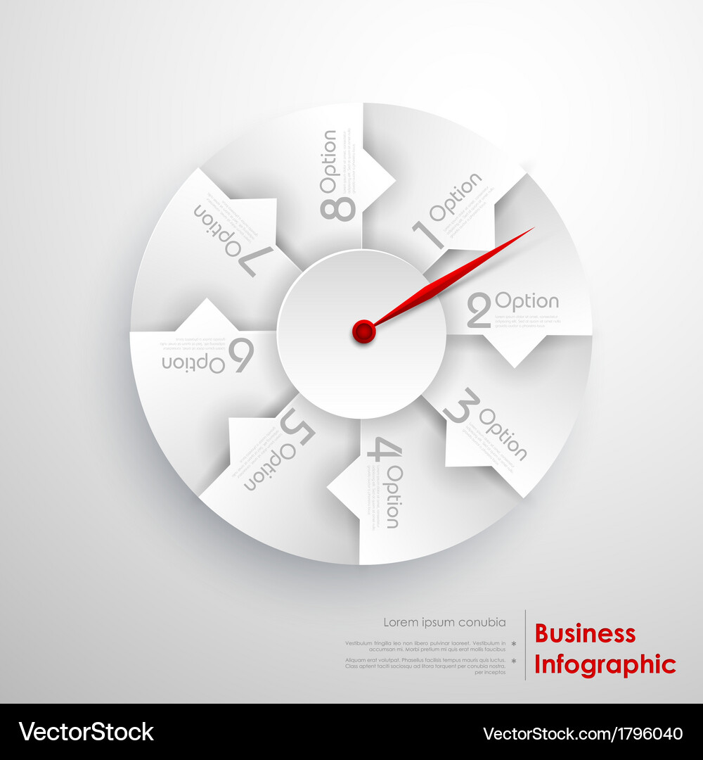 Pointer Infographic Concepts Vector Image