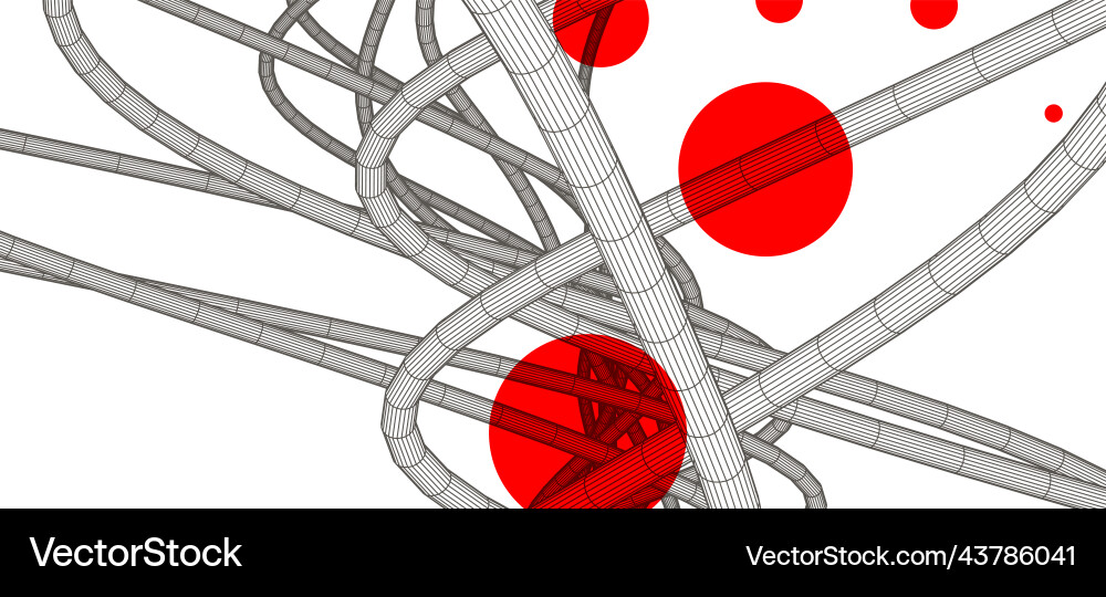 Abstract background with a wireframe dynamic Abstract background with a wireframe dynamic vector image