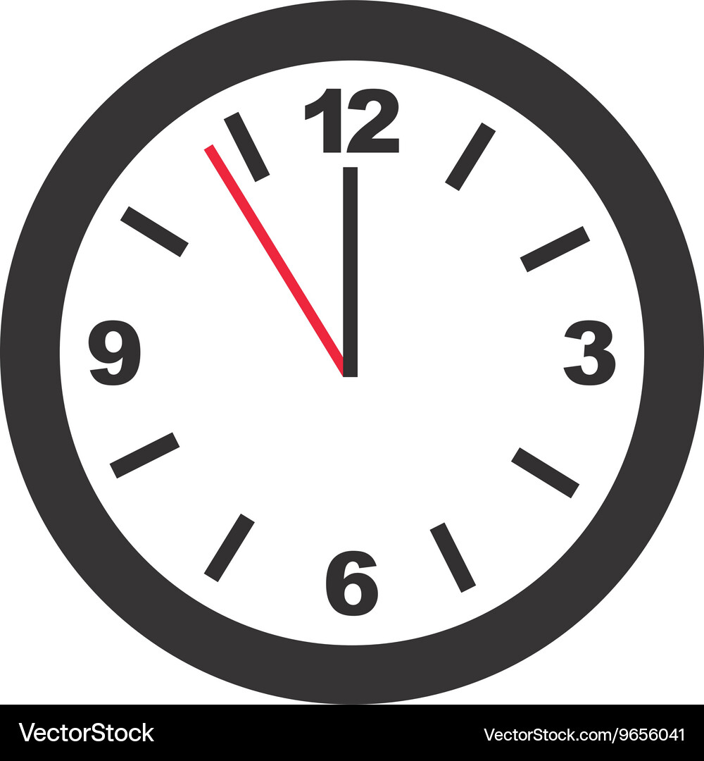 Time clock isolated icon design Vector Image