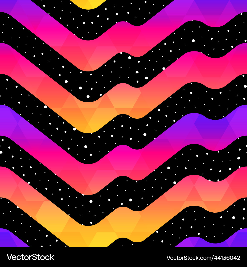 Cosmic Wave Pattern vector image