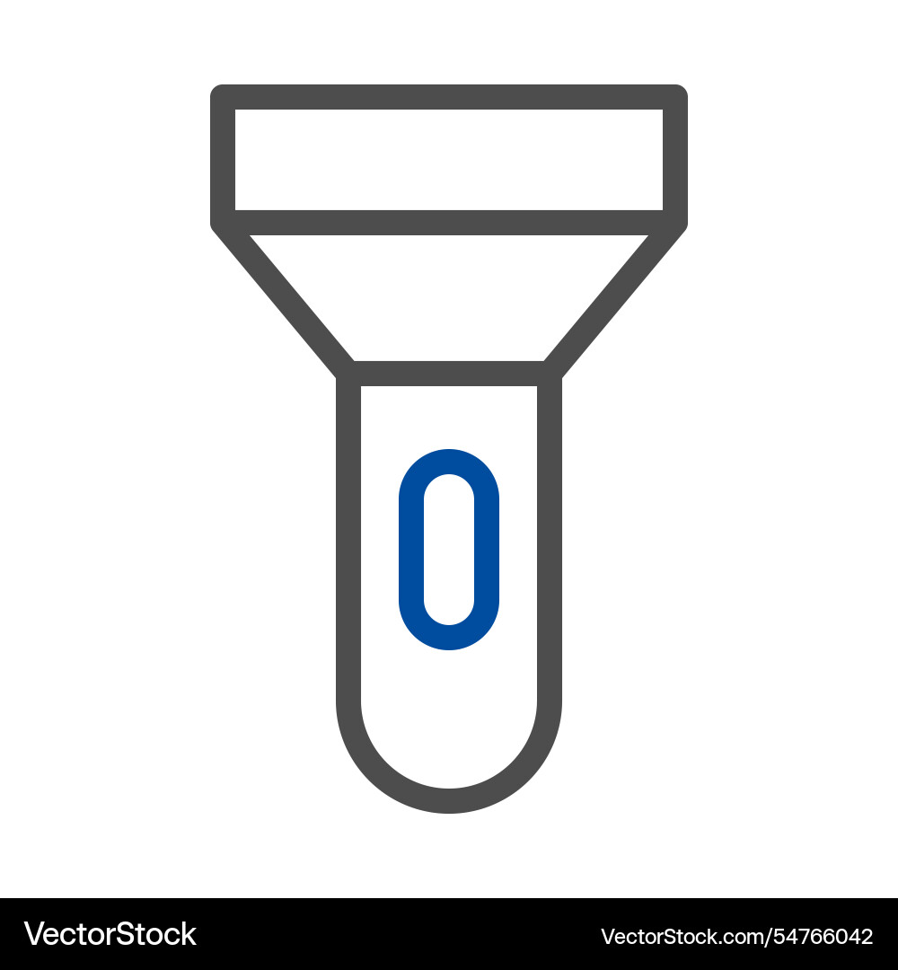 Flashlight icon concept of lighting searching Vector Image