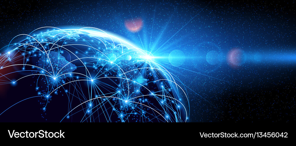 Global Network Connection Vector Image