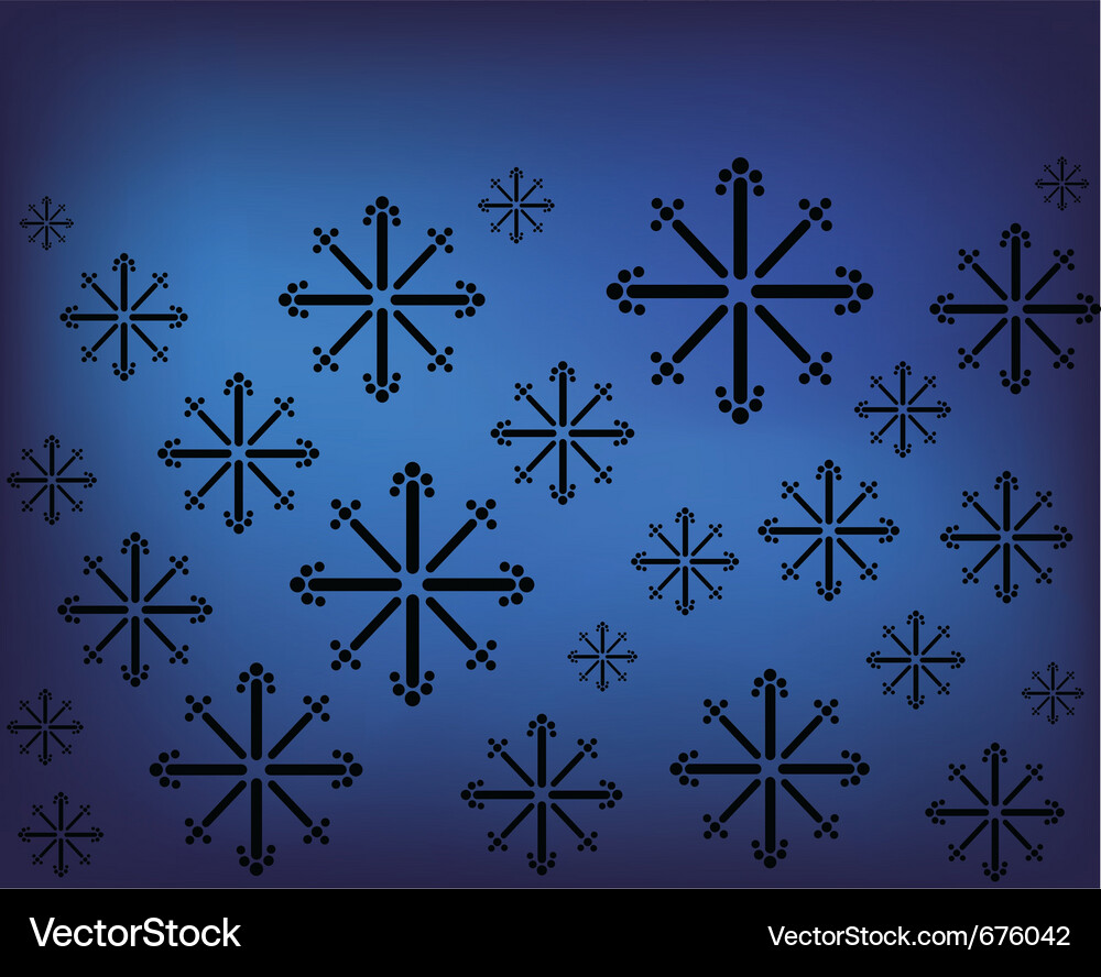 Snowflake pattern Vector Image