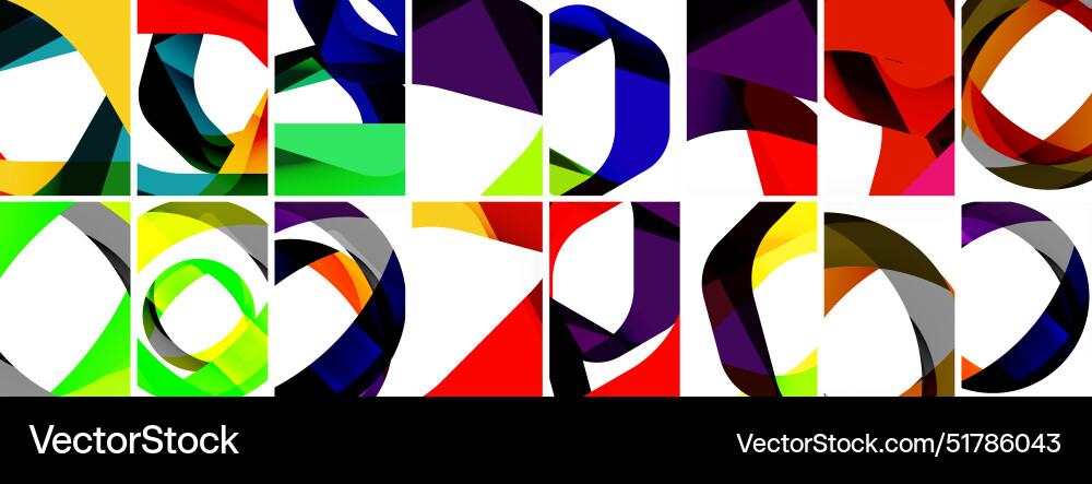 Collection of abstract background with waves Collection of abstract background with waves vector image