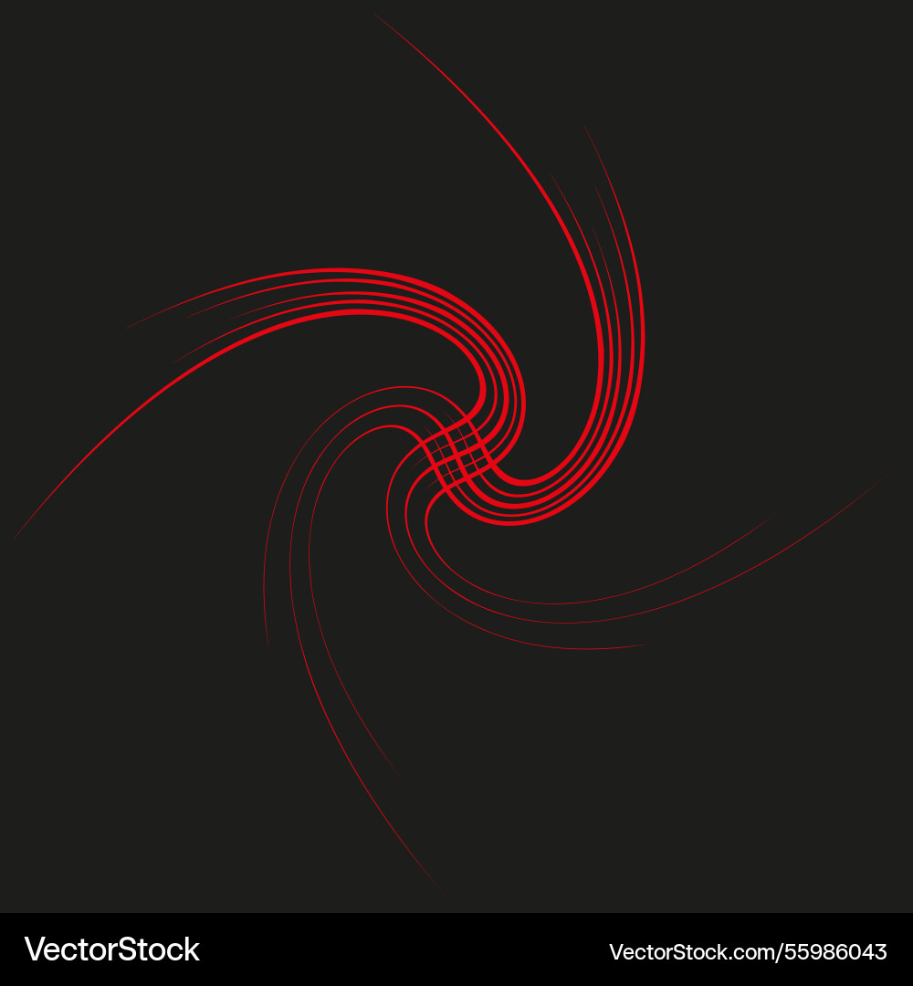 Red swirl pattern abstract curved lines twisting Red swirl pattern abstract curved lines twisting Vector Image