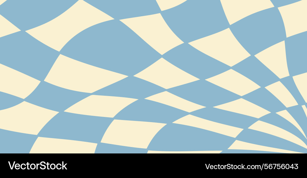 Twisted distorted checkered retro groovy pattern Twisted distorted checkered retro groovy pattern vector image